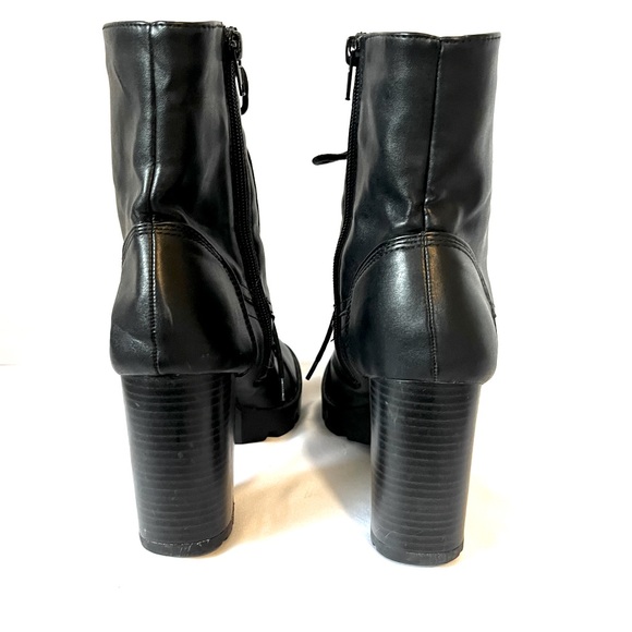 HOST PICK Charlotte Russe Chunky Heel Boots in Black - Picture 5 of 11